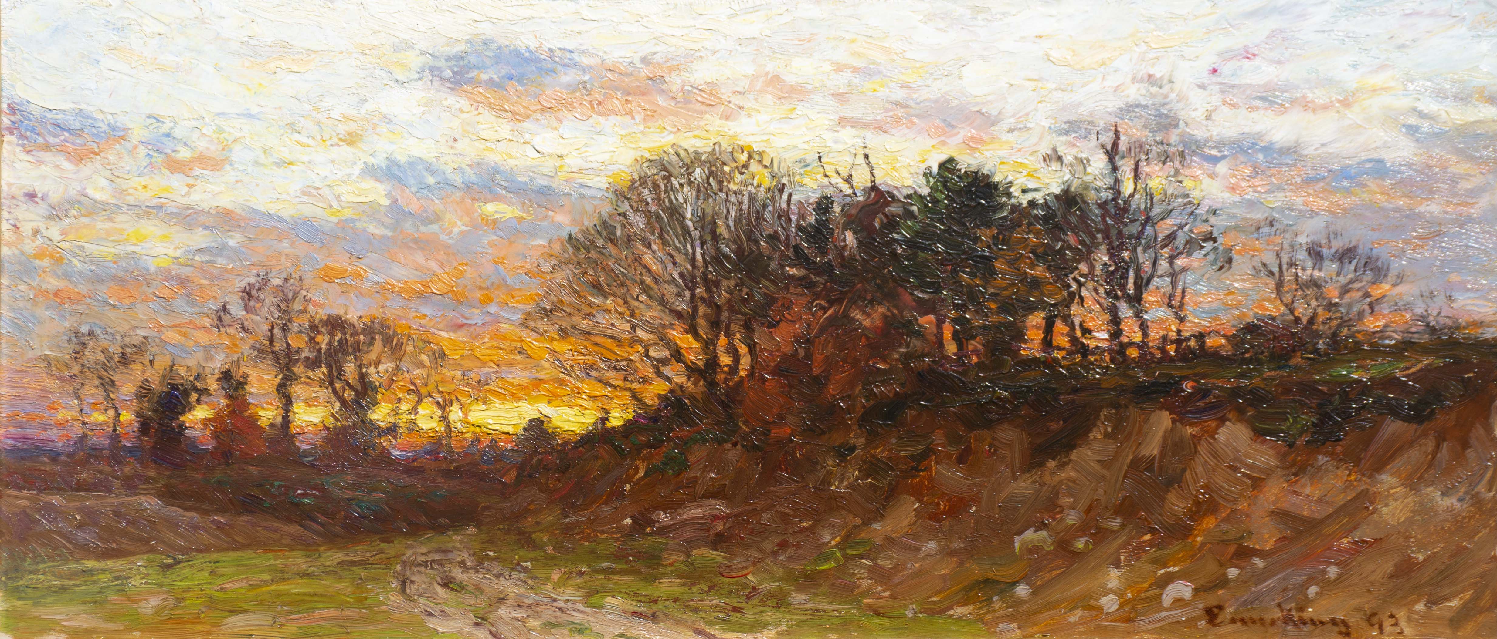 Sunset on a Country Road  1893