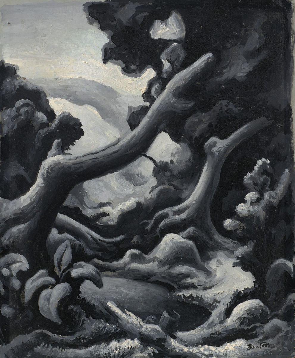 Study for 'Pool in the Woods'