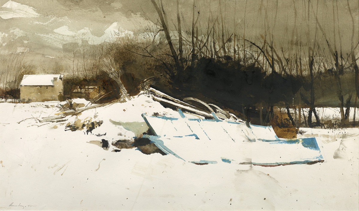 Wagon Blue (Study for 'Flood Plain'), 1986