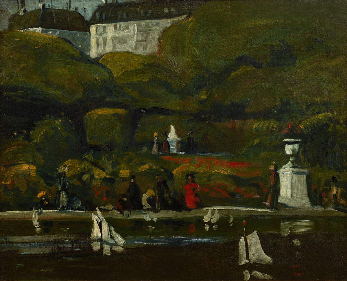 Sailboats, Luxembourg Gardens, circa 1895